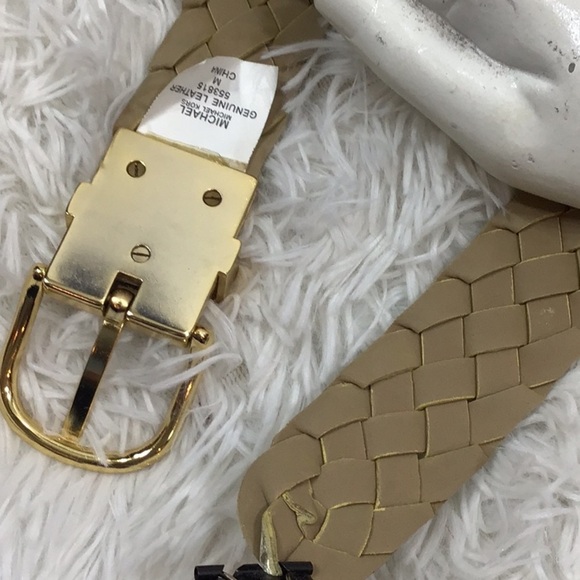 MMK braided gold leather belt M - Picture 6 of 8